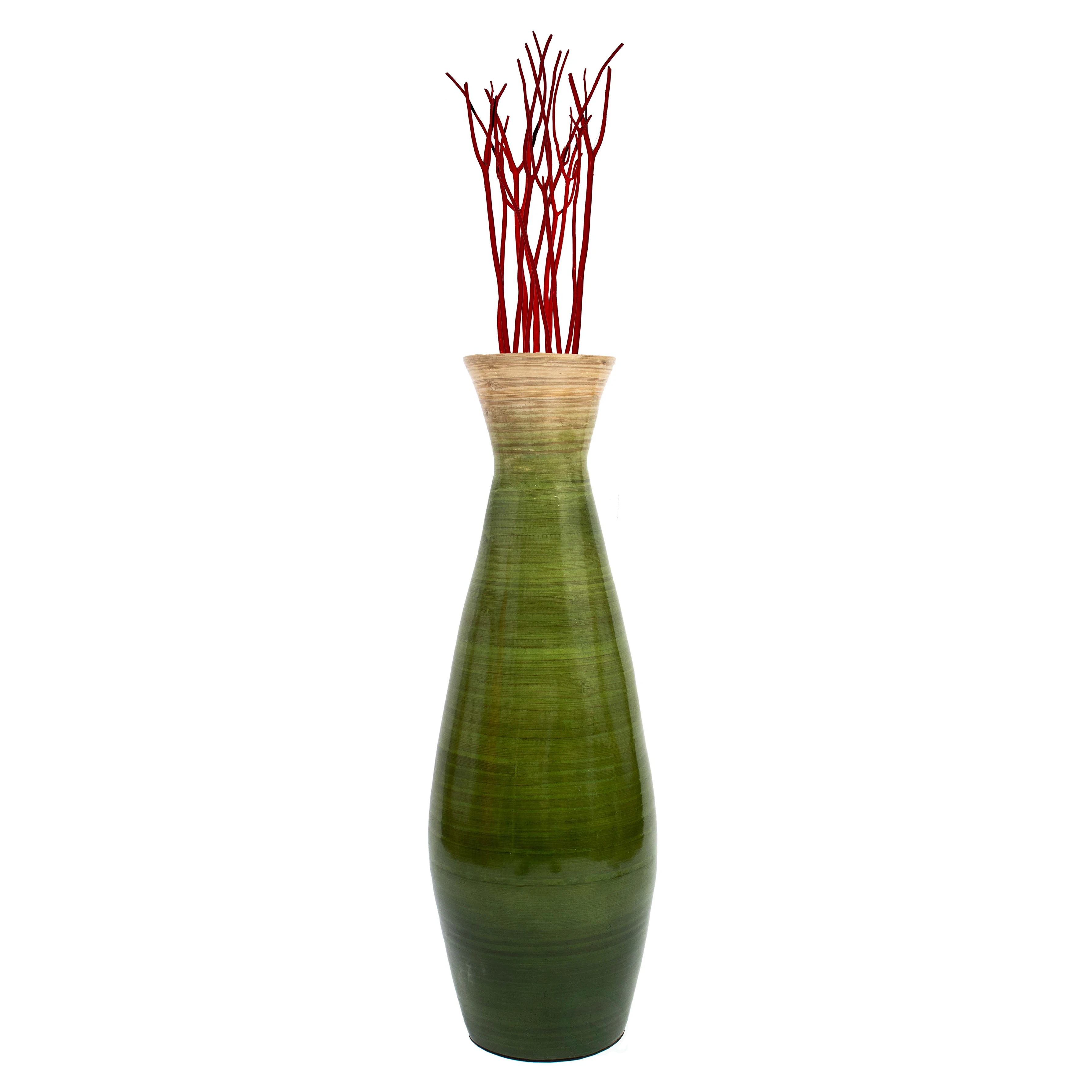 Best selling High quality eco friendly antique spun bamboo fiber vase from Vietnam