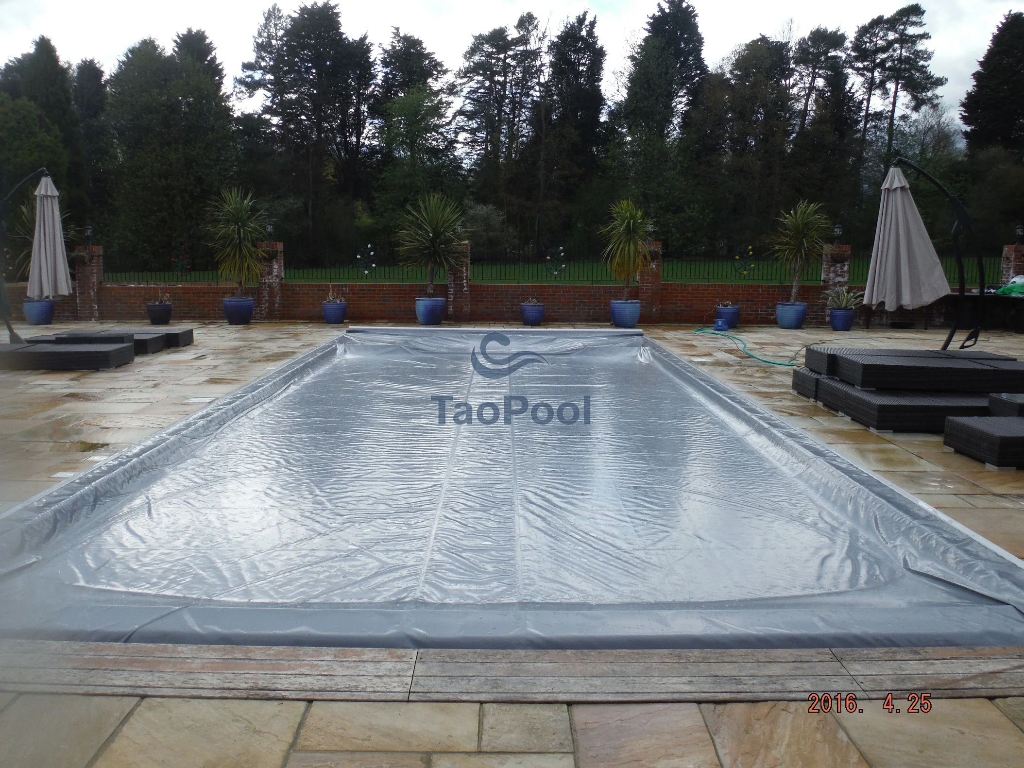 Прочный ПВХ брезентовый безопасный Чехол для бассейна использования на улице