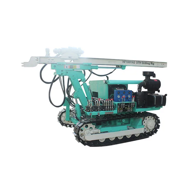 Crawler Hydraulic 30m Surface DTH Hard Rock Blasting Mine Drilling Rig