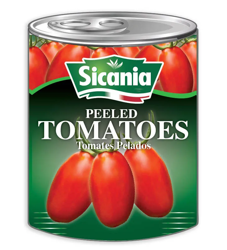 SICANIA peeled tomatoe 400g easy open can
