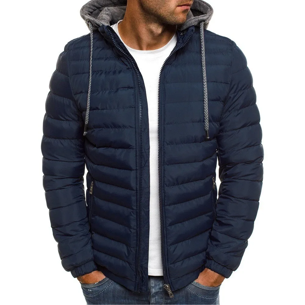 Custom made hot selling Overcoat Thermal Luxury Puffer Jacket Winter Down Parka Men cut and sew puffer jacket wholesale