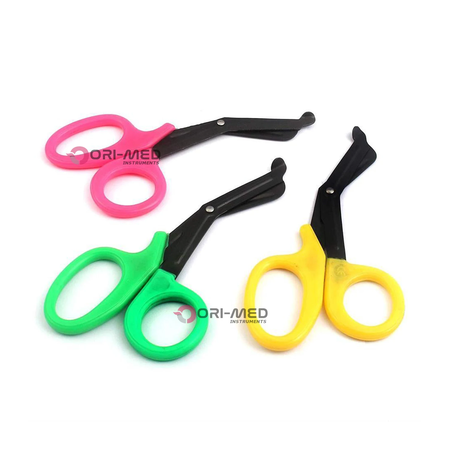 3 Pieces Multi Color Stainless Steel Tactical Bandage Scissors EMT EMS Utility Shears First Aid