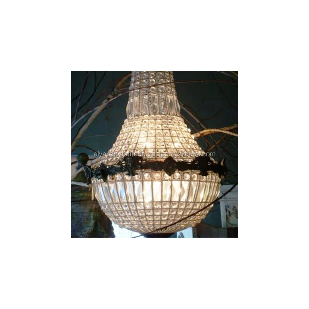 French Empire Basket Chandelier