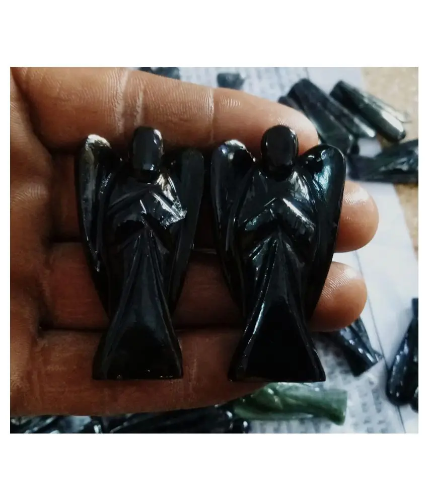 Hot Selling Black Tourmaline 2 inch Angel