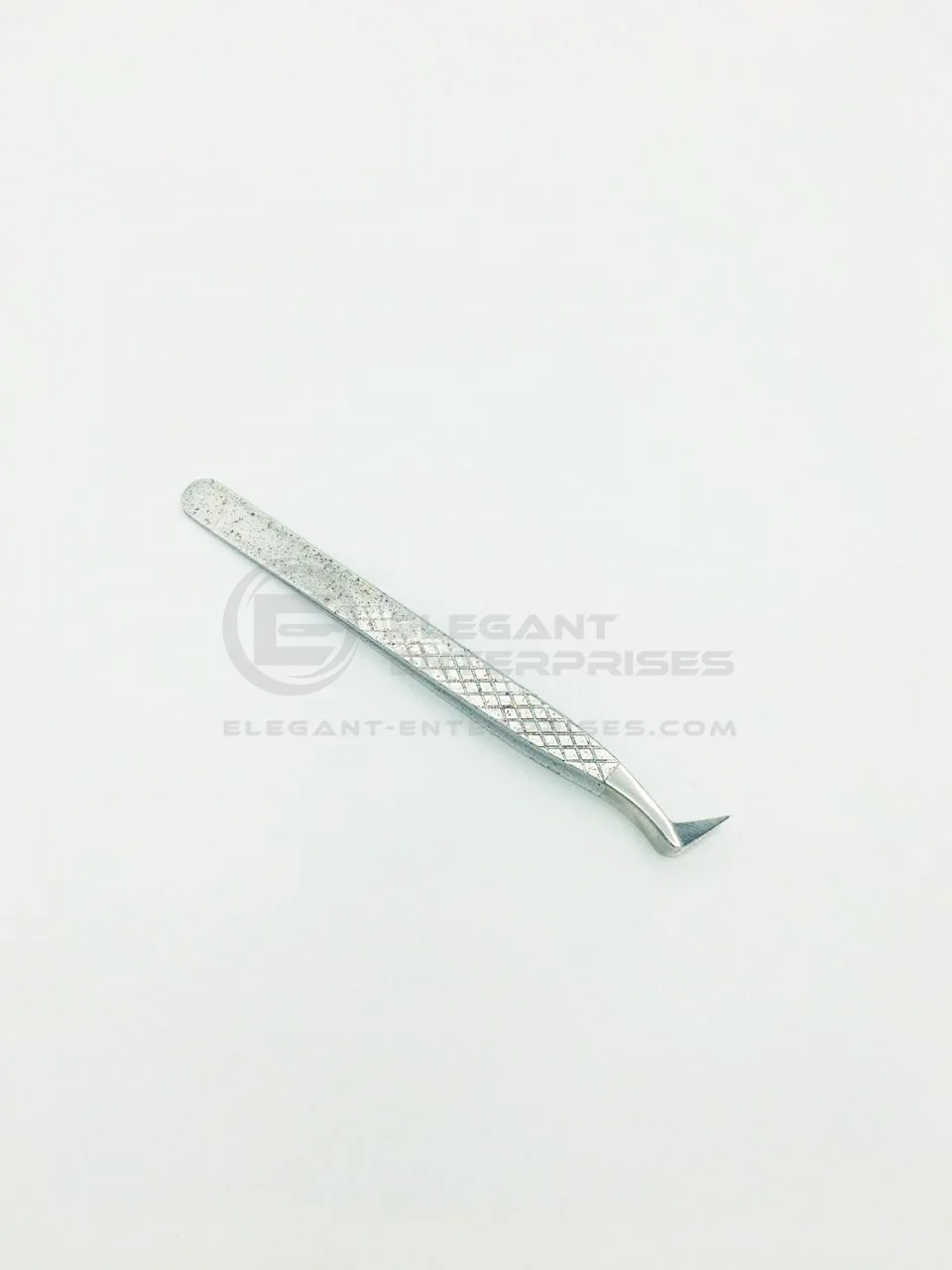 Glitter Russian Volume L Type Diamond Grip Eyelash Extension Tweezers