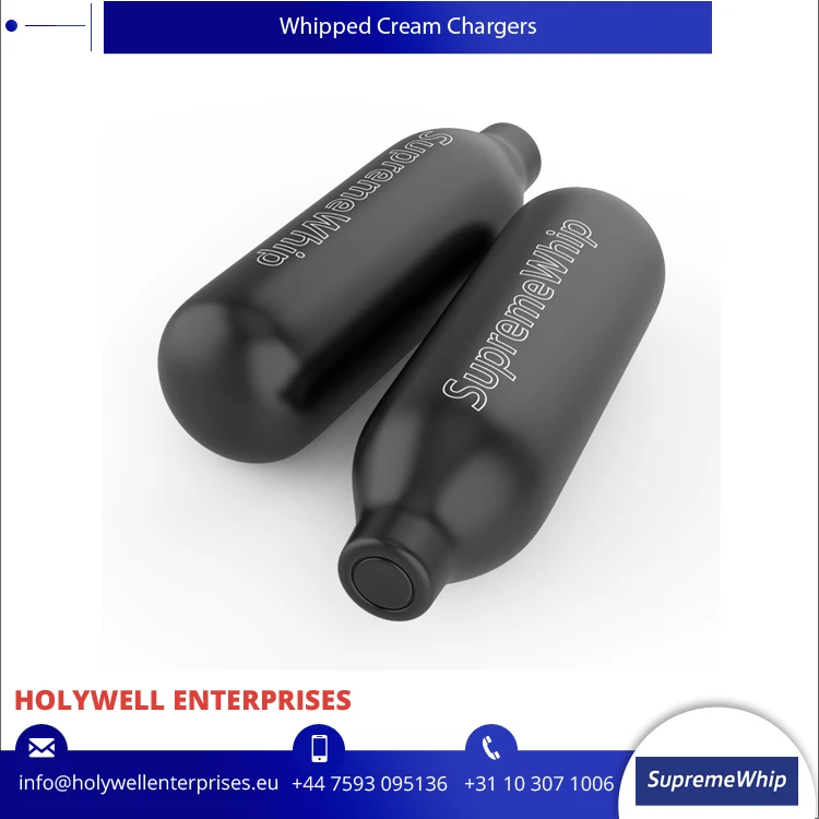 High Culinary Grade Nitrous Oxide N2O Gas Fill Cream Chargers from Reputed Supplier