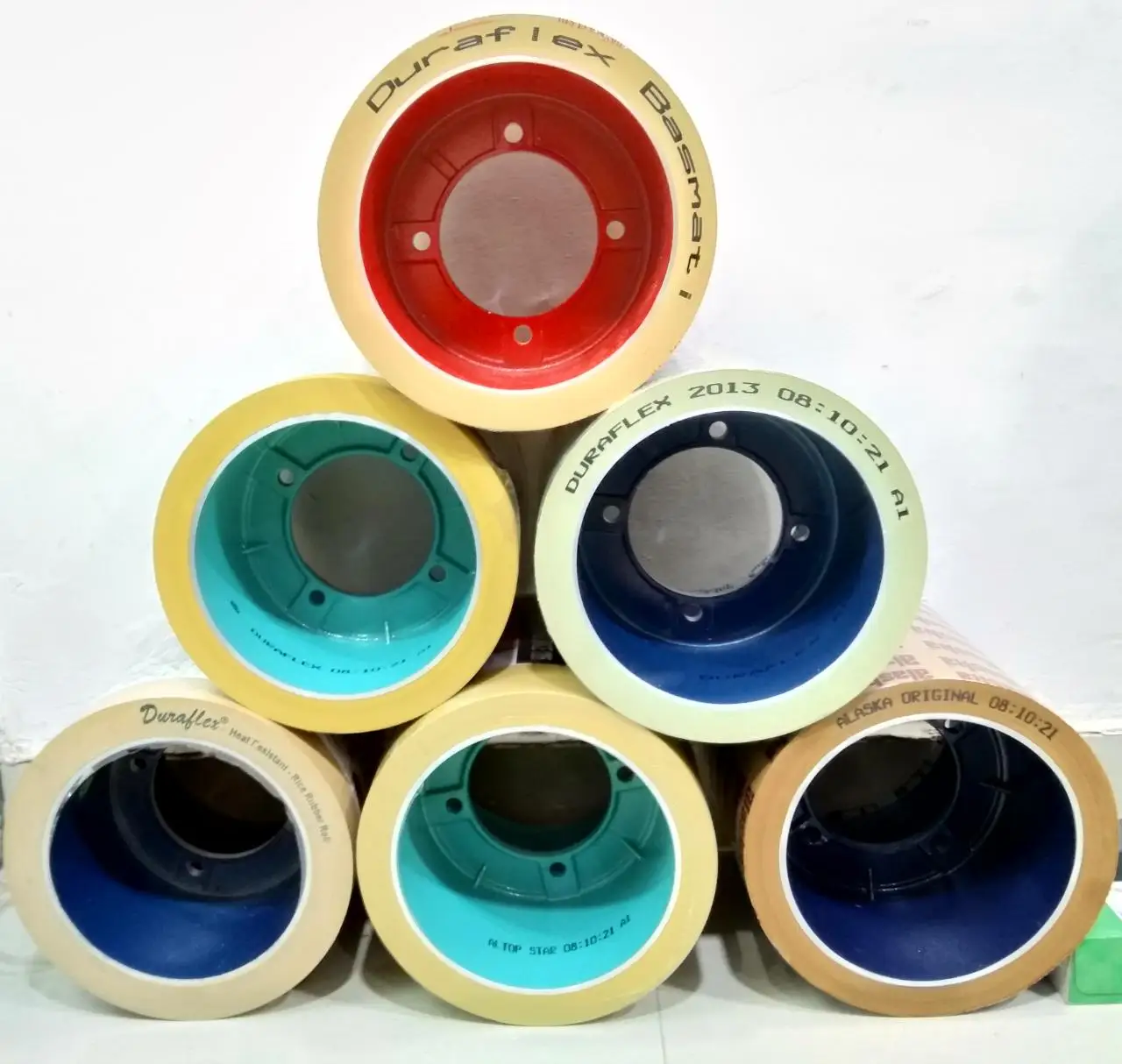 NBR рисовая мельница, резиновый рулон с алюминиевыми барабанами 10 дюймов x 10 дюймов