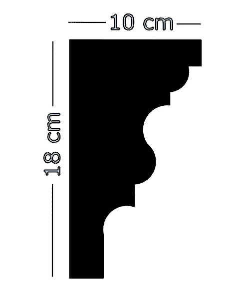 Корона кукурузы внешние EPS молдинги CCECO12