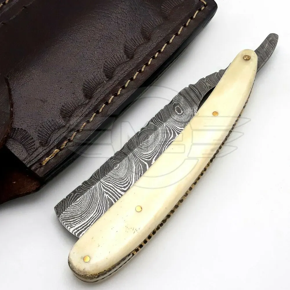 
Straight Razor with Wooden Handle Shaving Razor for Beard Grooming Straight Folding Razors 