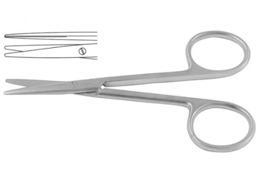 Professional Quality Lexer - Baby Dissecting Scissors 10 Cm With German Stainless Steel Top Quality Sharp Blades.
