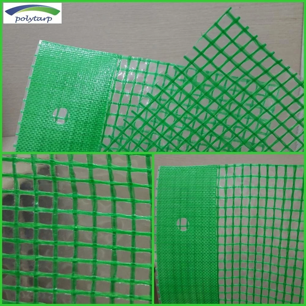 Wholesale Green Leno Sheet PE Tarpaulin Green Yarn Green Webbing Band Reinforcement 5% UV Korean Quality