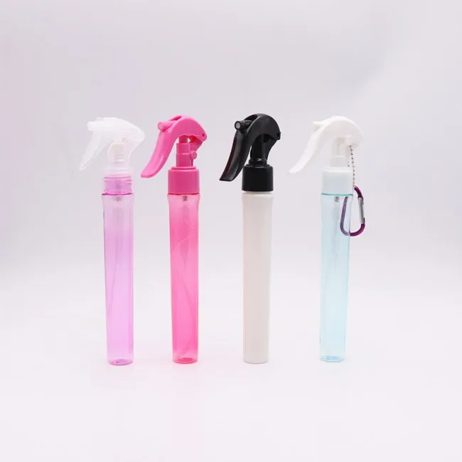 Бутылка для дезинфицирующего средства рук круглая матовая черная/белая бутылка с индивидуальным дизайном распыления волос в тонкой пластиковой бутылке 75