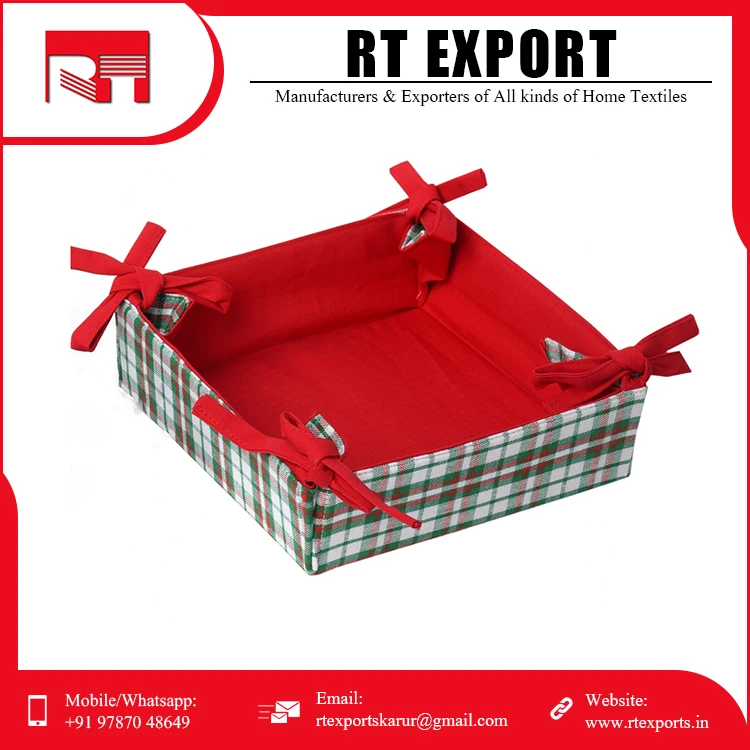 Bulk Supply Customized Print Bread Basket 100% Pure Cotton New Design Bread Proofing Basket