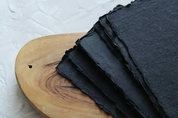 Handmade Paper Deckle Edge  300gsm Paper A4 /custom Size Accepted Cotton Paper