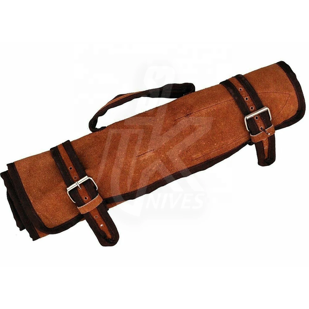 Handmade Damascus Steel Chef Knives Set For kitchen use hand forge knife with leather sheath fixed blade KK-10 Gift knife