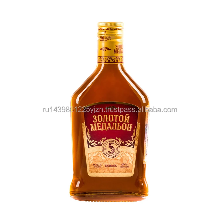 Gold Medallion 5 stars perfect perennial cognac aged in specially selected oak barrels, cognac glasses