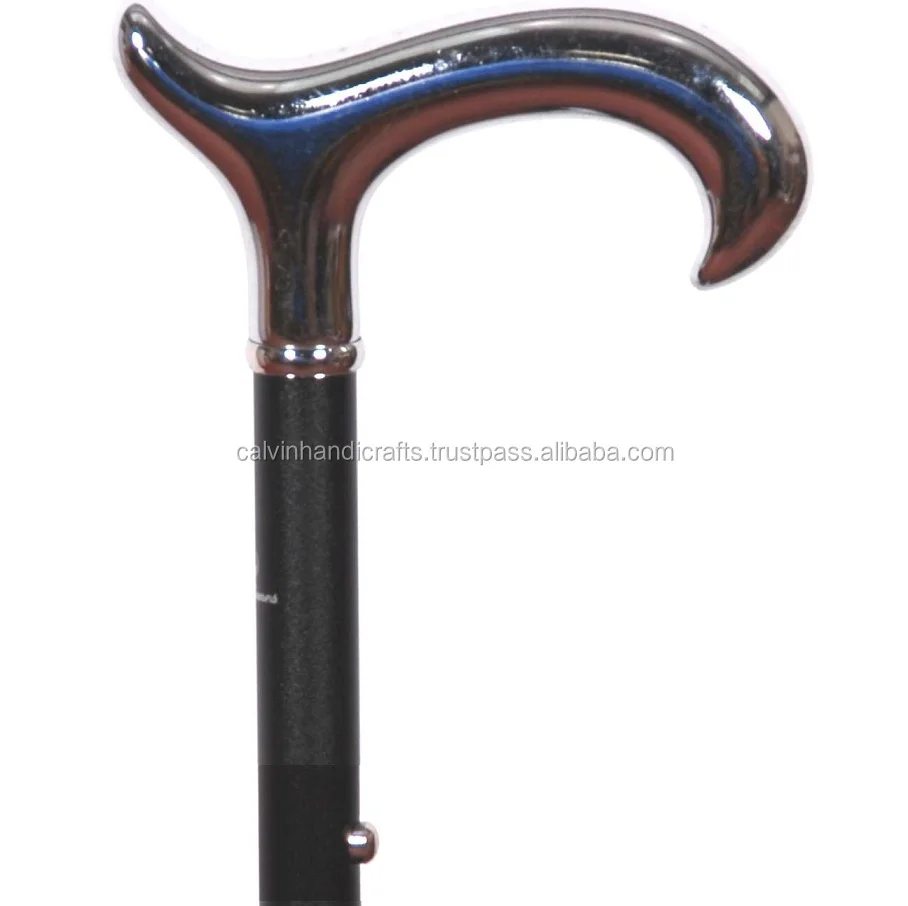 Collectible Chrome Plate Adjustable Derby Stick Walking stick Men & Women CHWKS36044