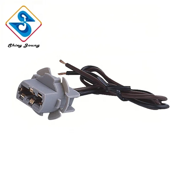 Single Contact Lamp Socket 1 Pin Auto Connector 7440 T20 Bulb Single Contact Pigtail Lamp Socket