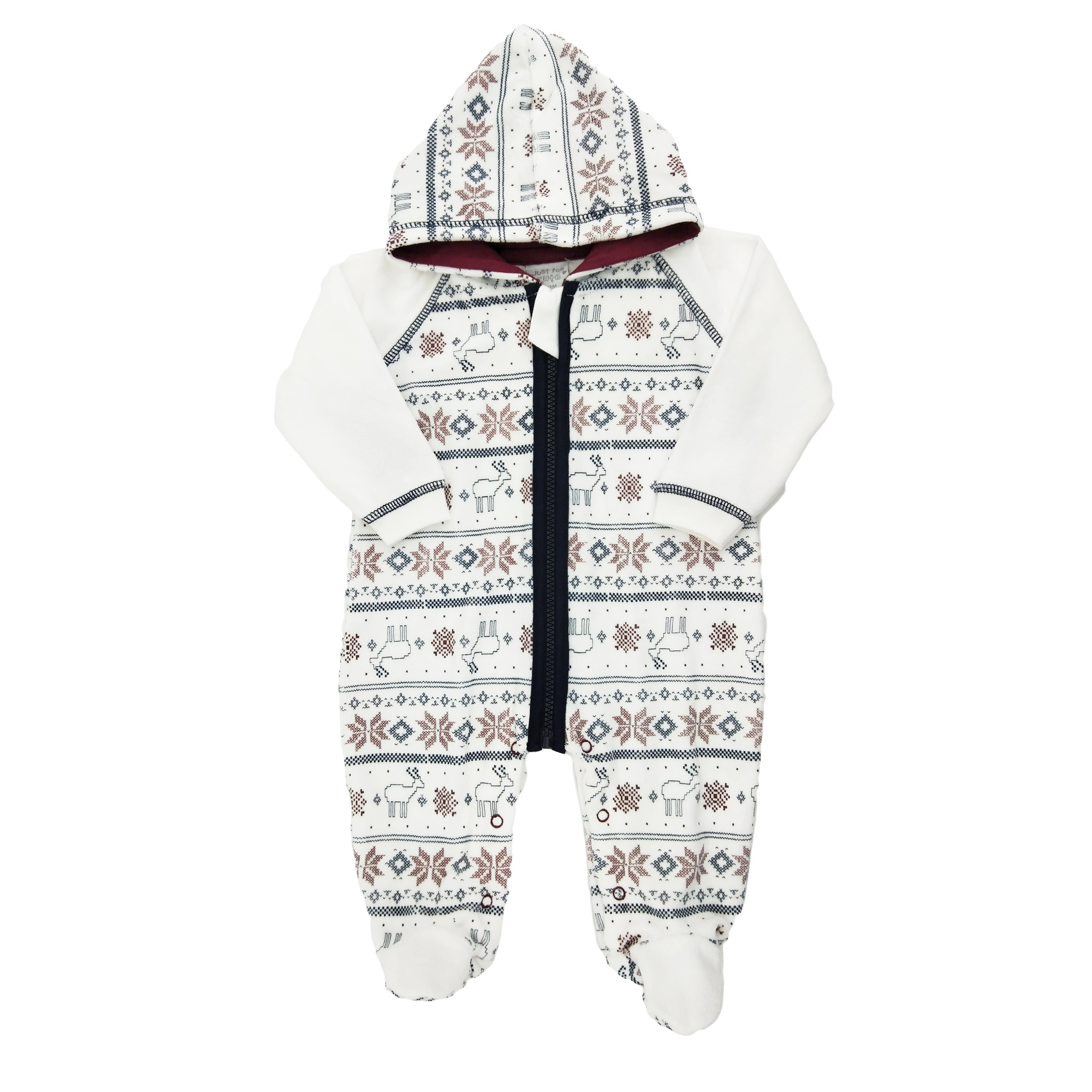 Baby boy high end classic winter suit cotton polyester velour baby boy romper