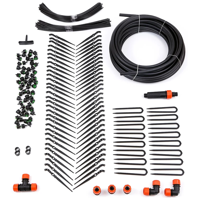Качественный набор капельного орошения для 30 или 60 растений с соединением для подачи воды, система орошения