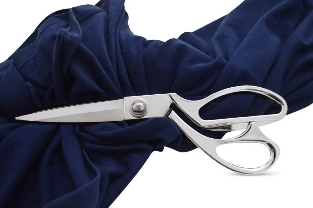 Silver Color  Heavy Duty Sewing Scissors Fabric Utility Scissor Cutting Tailor Shears Stainless Steel Scissors For Wholesale