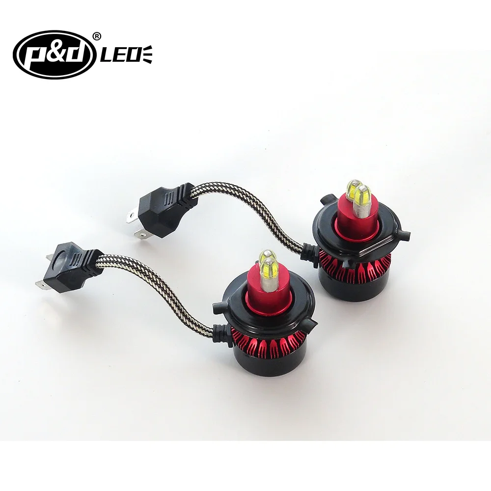 P&D Factory supplier led 360 headlight f9b 4 side h4 chip car led headlight