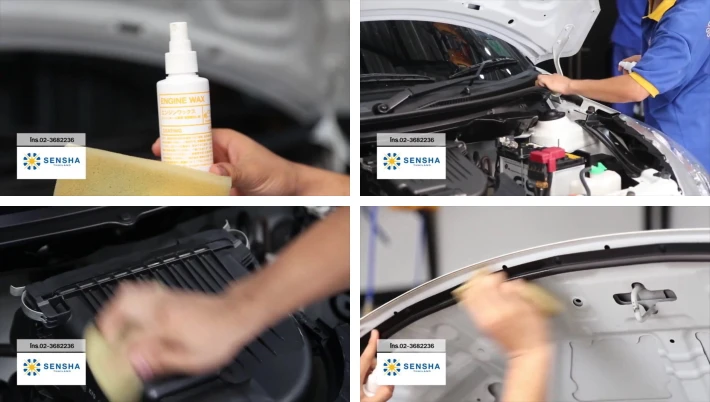 Продукт по уходу за автомобилем, воск для двигателя 150 мл, набор для сияющего автомобильного двигателя