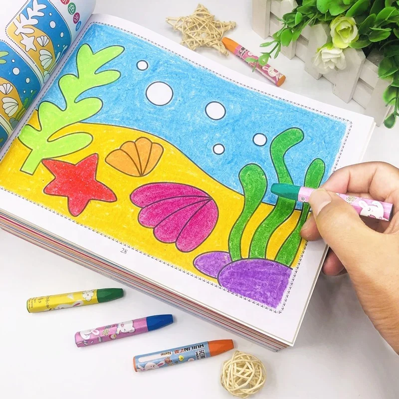 Kids Fun Magic Water Drawing And Painting Books Toy Story 3d Removable Toddler Sketch Oil Painting Draw Book For Children