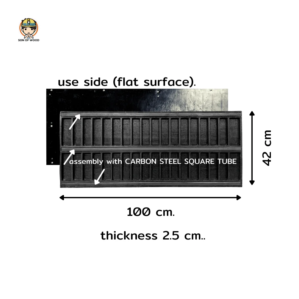  Оптовая продажа Пластиковая Опалубка боковая балка 40x120 см. Т = 2 5 Для Розлива бетона.
