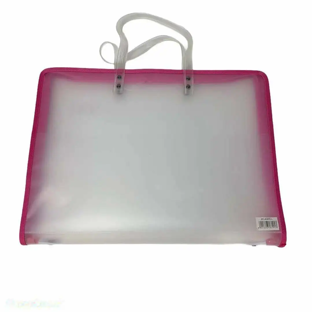 
2021 Hot Selling Customised Translucent Document Bag Folder For Artist Art Bag 