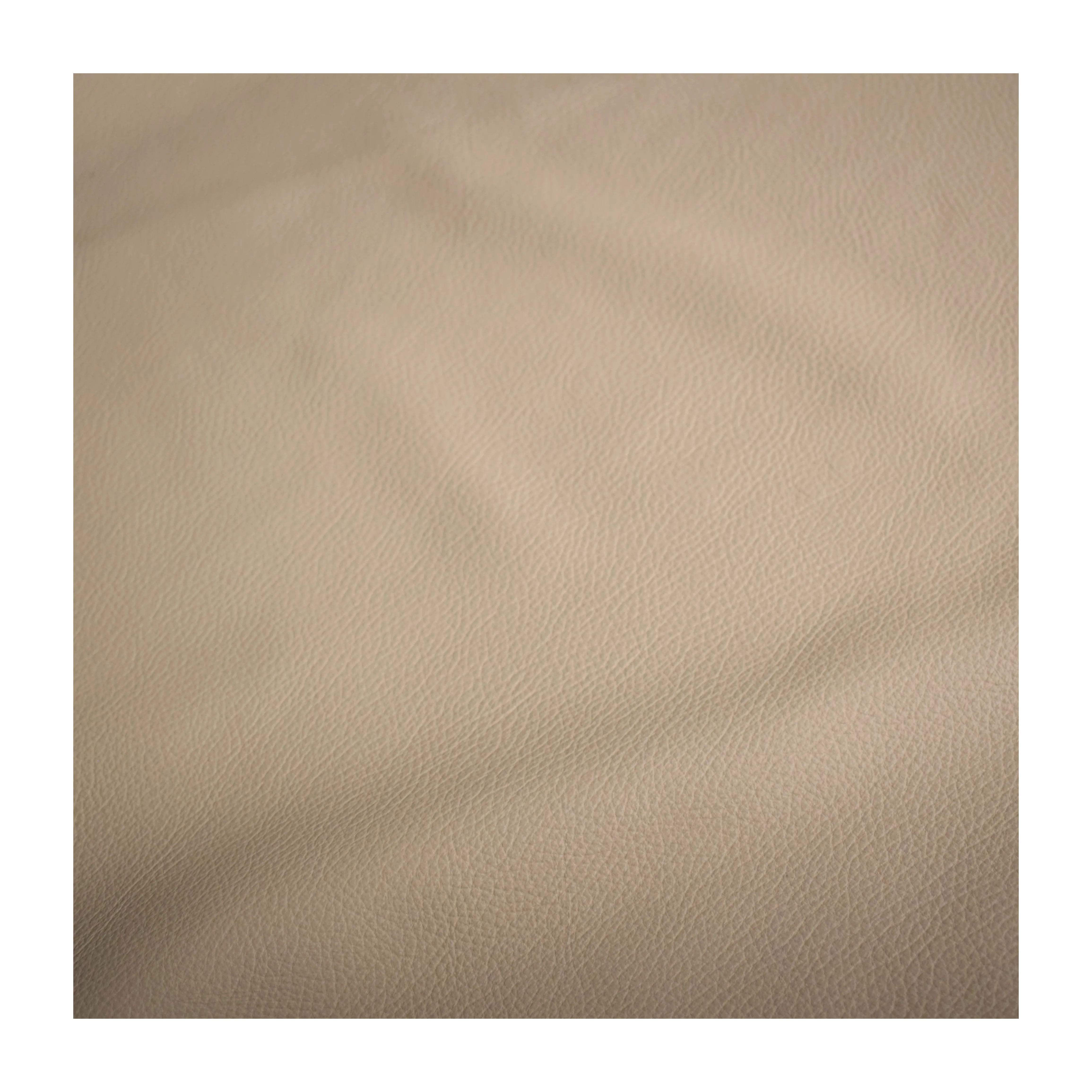 Beige Grain Cowhide with Uniform Dollar Print in All Leather. Ideal for Bags and Furniture