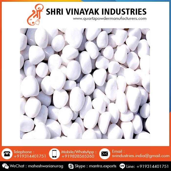 Natural White Pebble Stone at Wholesale Price