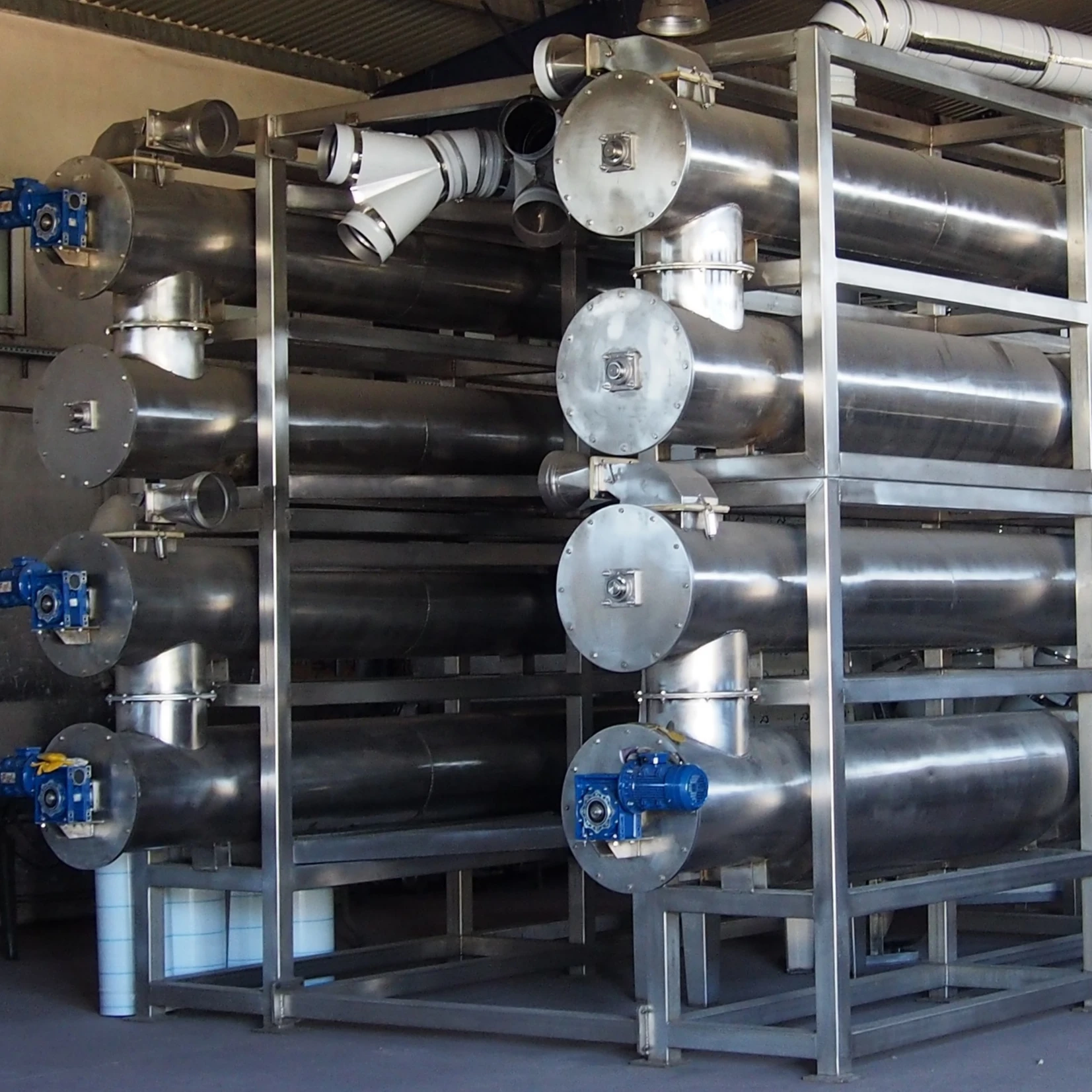 Dryer Innovative and efficient 424i for BIOMASS SLUDGE AGRO-WASTE WATER-TREATMENT OLIVE POMACE stainless steel