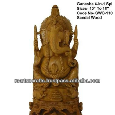 Sandalwood Ganesha statue