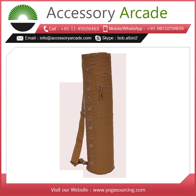 100% Pure Cotton Eyelet Yoga Mat Bag