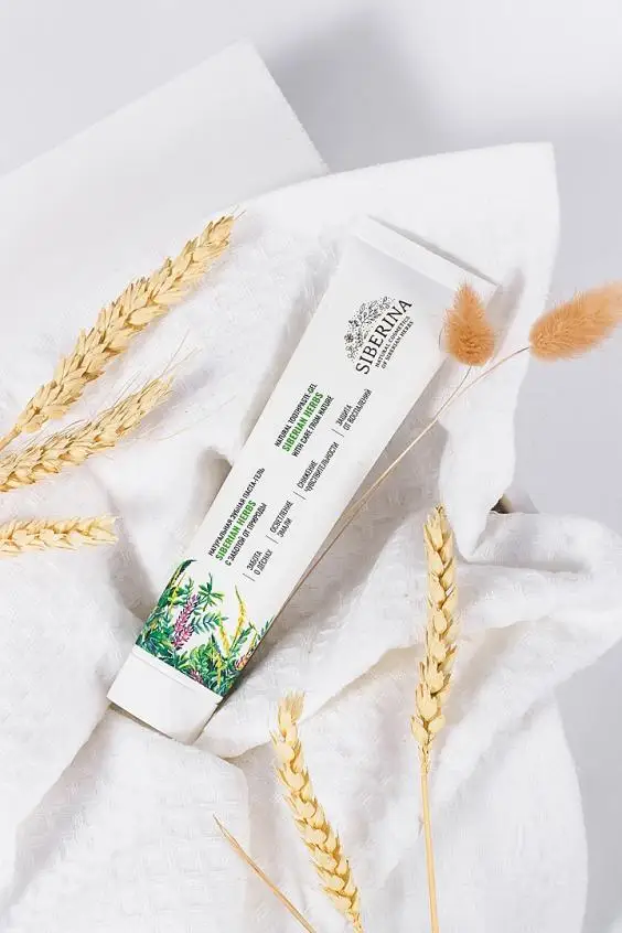 Pure Natural Bio Best Toothpaste gel SIBERIAN HERBS dental care SIBERINA Hot sale Private label with care from nature