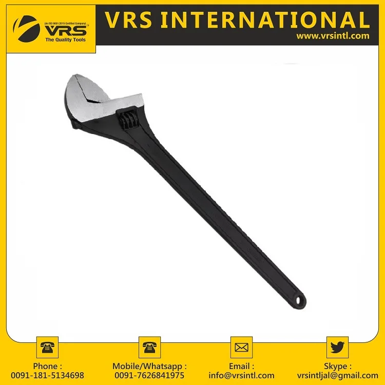 Heavy Duty Adjustable Wrench (Drop Forged) available in Various Sizes with Customized Logo at Reasonable Price in India