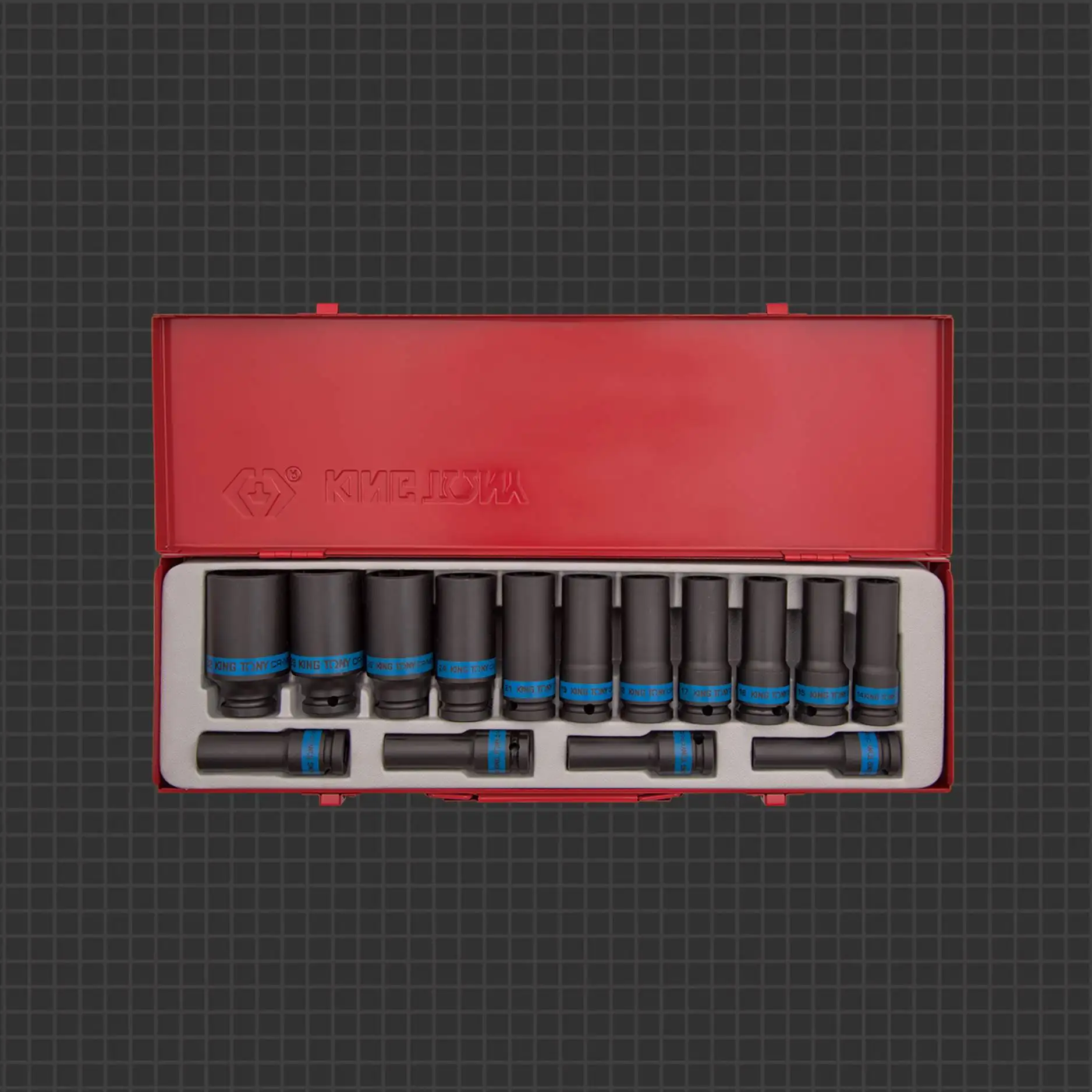 KING TONY Industrial 1/2 Impact Sockets Metric Size Taiwan Tool 4415MP