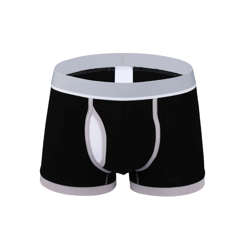 Hot OEM Service Men Boxers Shorts Sports Brief Underwear Plain Dyed Style Underpants For Sale