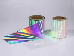 PET Transparent Thermal Holographic Lamination Film For Laminated Paperboard Cardboard