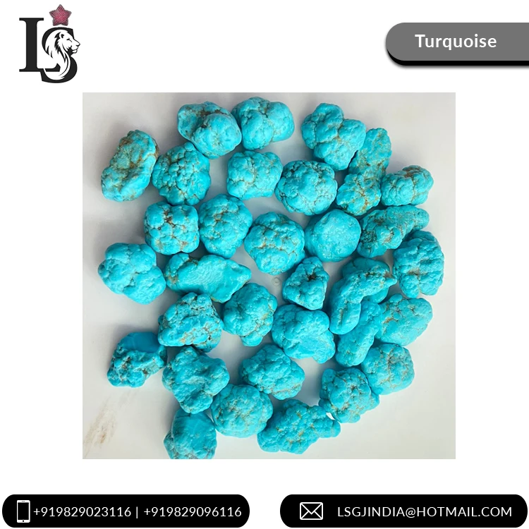Finest Quality Natural Turquoise Sleeping Beauty Arizona Rough Shape Loose Gemstone at Best Price