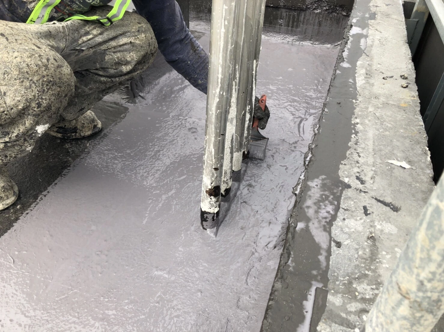 Chanye high polymer modified elastic cement waterproof coating for concrete roof