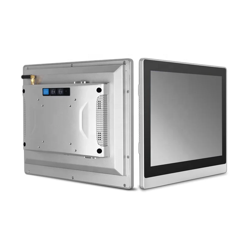 1024x768 intel J1900 WIFI 12 inch capacitive touch screen all in one pc industrial computer
