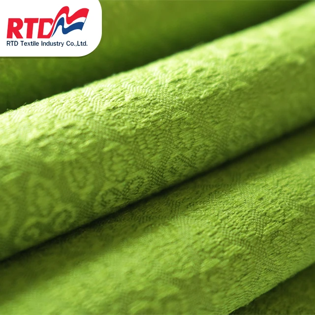 Традиционная тайская ткань RTD премиум-класса для традиционной тайской формы юбки-зеленая RJ1062