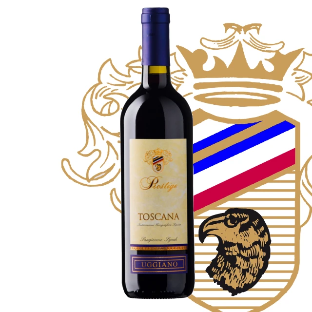 Высококачественное красное вино Тоскана I.G.T. SANGIOVESE-SYRAH престиж в бутылку вина