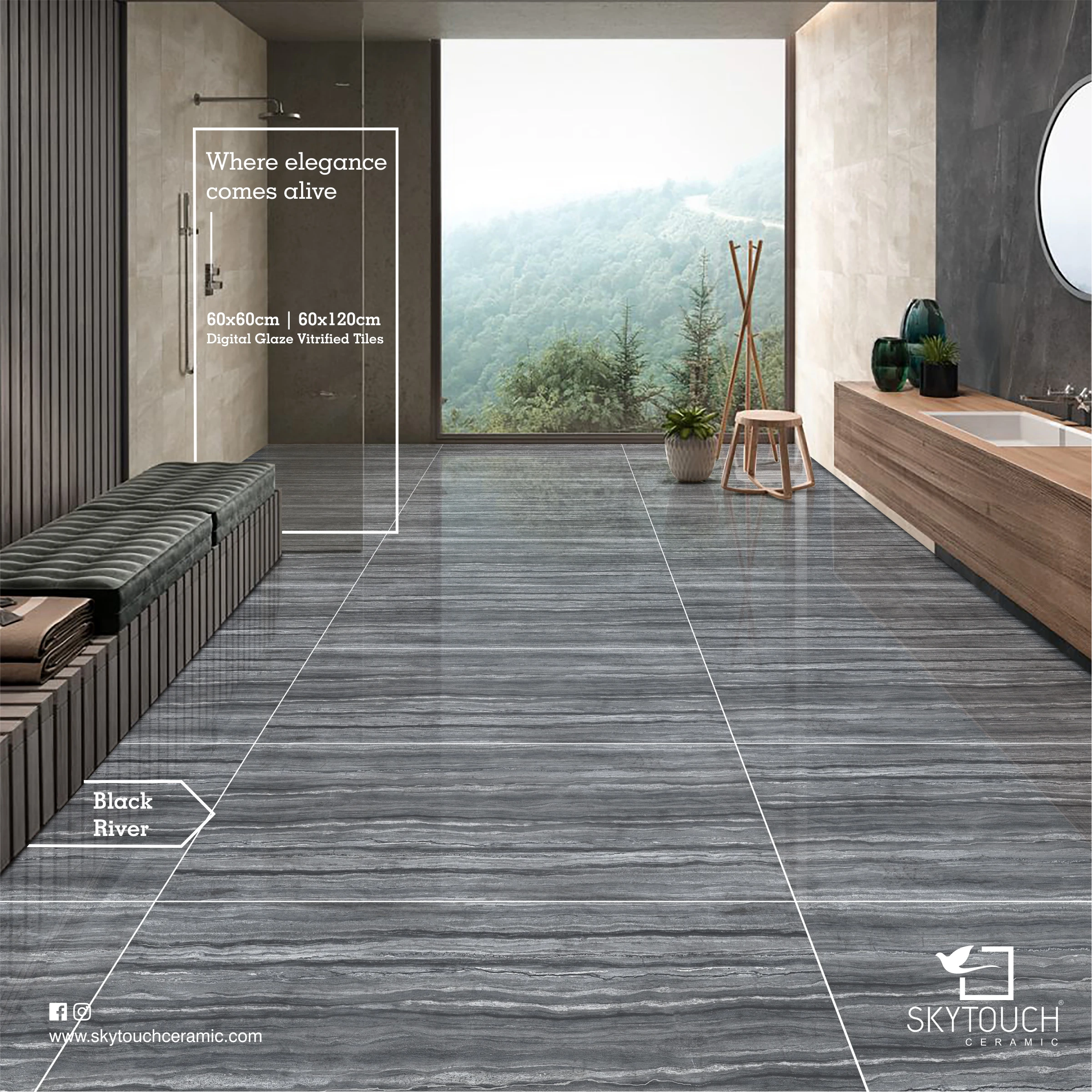 Indian Style Interior Quality Selections Indoor Decor Villa Glazed Blue Marble Look Blue Veins 1200x600 Porcelain Tiles Price