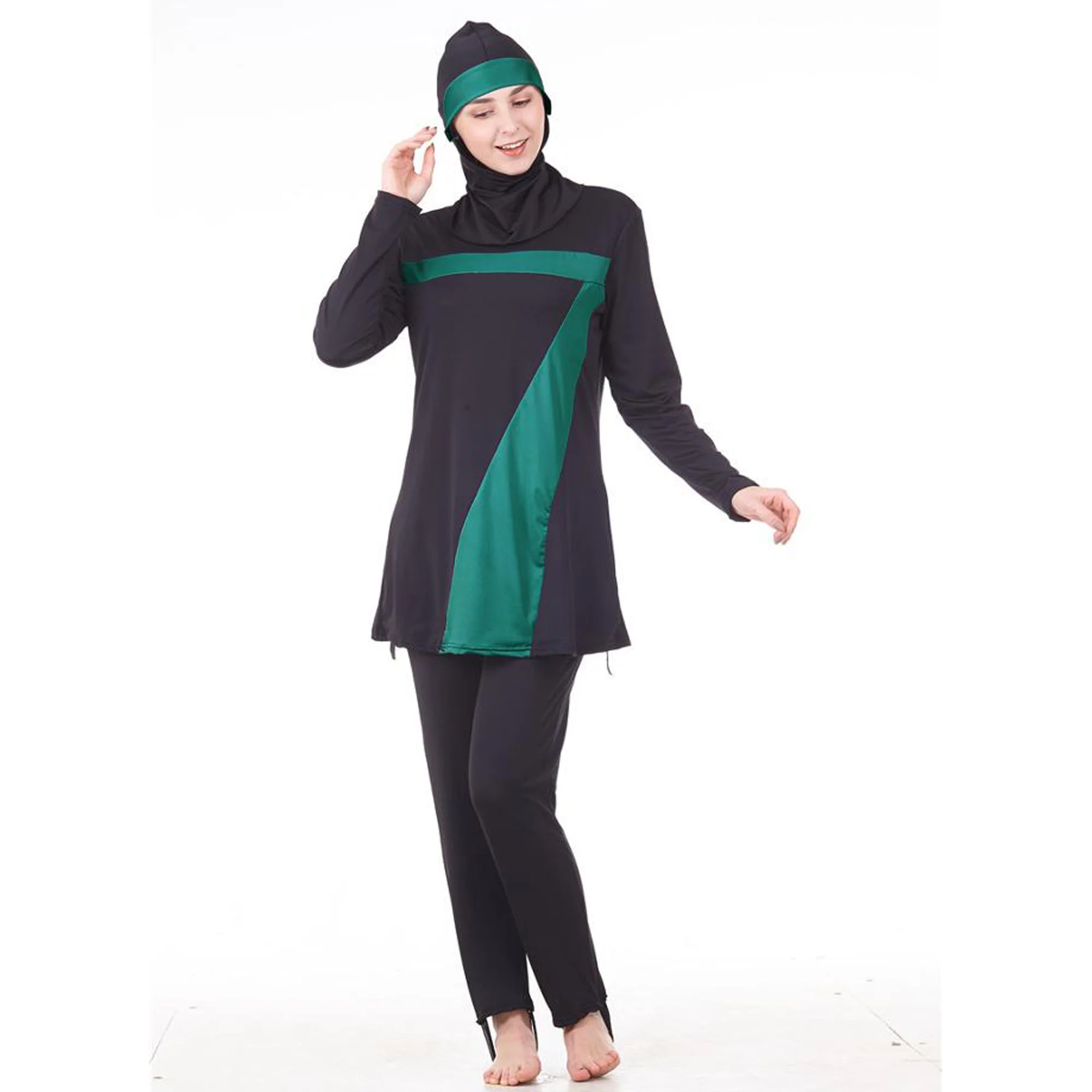 Women Swimsuit Islamic Swimwear Latest Muslim slim swimming suit