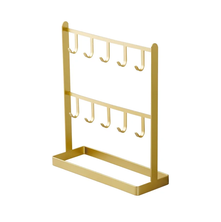 Hanging Earrings Display Stand Jewelry Rack Holder Metal Gold Earring Display Stand for Home and jewelry Shop