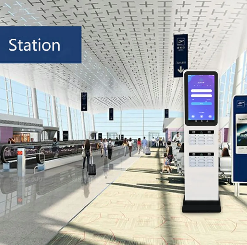 Shopping mall mobile phone charging station sharing power bank real money-making business