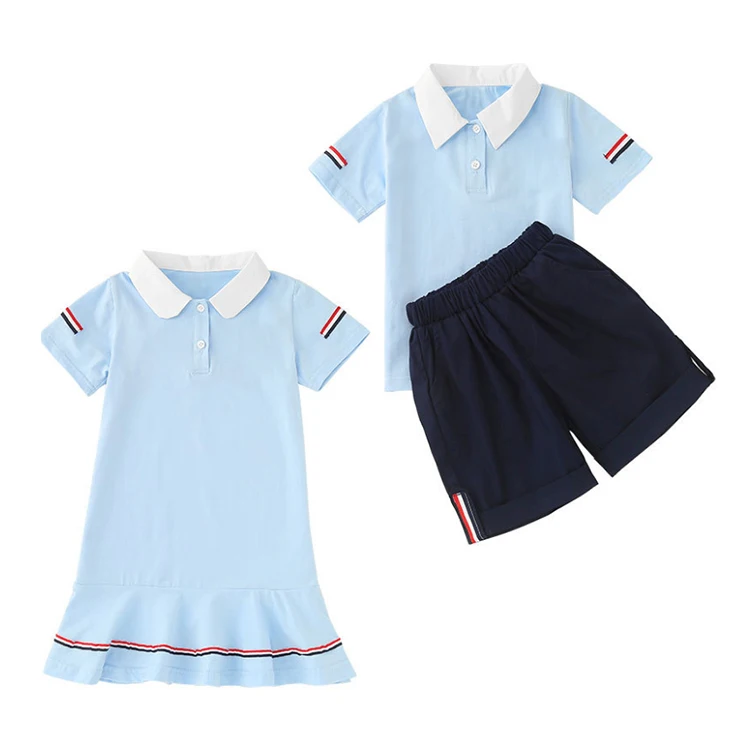Girl boy child school uniforms